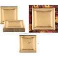thumbnail image 7 of Smarty Had A Party 120 Gold Paper Charger Plates, Square 13" Disposable Plates for Party, Elegant for Wedding and Dinnerware, 7 of 7