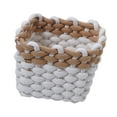 thumbnail image 4 of Organizador multiusos con cuerda, cesta portátil y elegante para toallas y maquillaje. Marrón Blanco, 4 of 7