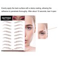 thumbnail image 2 of 8PCS Brow Tattoo Eyebrow Peel Off Temporary Tint Waterproof 4d Realistic Sticker Angled Stencil Removal Practice Drawing Color Sheets Patches Women Girls Makeup(Brown), 2 of 6