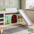 thumbnail image 2 of Cama Individual Resbaladilla Tobogán Mini Loft KingsHouse Blanco 100.2x105.2x192 cm, 2 of 7