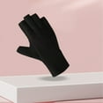 thumbnail image 4 of Upgraded German Velvet Gloves For Women Winter Outdoor Warm Cold Protection Half Finger Touched Screen Half Finger Gloves Modify Hand Shape F, 4 of 6