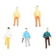 thumbnail image 1 of Modelos de Pintadas Personas Miniatura de Tren Aleatorio Cada Paquete 5 Piezas ( 25mm / 55mm / 75mm Seleccionables ) 55cm Hugo Figura de disposición pintada, 1 of 8