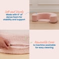 thumbnail image 5 of ECR4Kids SoftZone Cozy Sit-Up Support Ring Baby Floor Pillow, Toddler Seating, Pink, 5 of 9