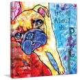 thumbnail image 3 of "Pug II Pop Art" Painting Print on Wrapped Canvas, 3 of 5