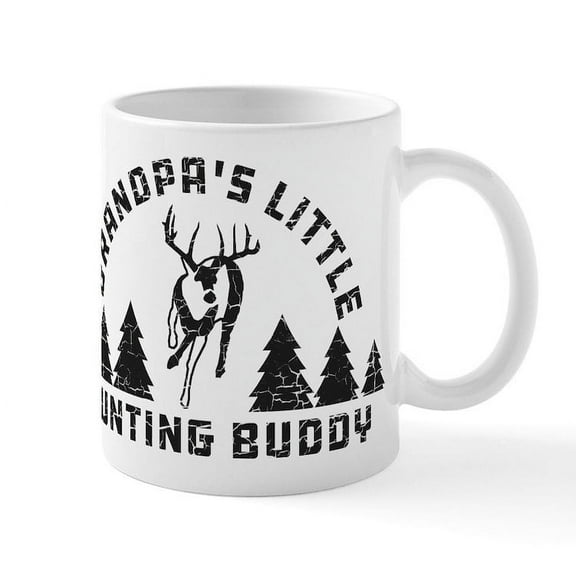 CafePress - Grandpa's Little Hunting Buddy - 11 oz Ceramic Mug - Novelty Coffee Tea Cup