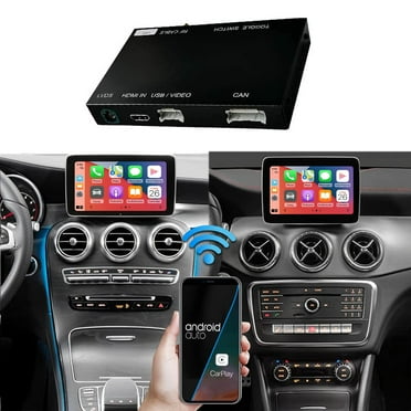 Ninetom Wireless Carplay Android Auto for Mercedes Benz A B C E G S V GLC CLA GLA GLE GLS Class 2015-2018 Year with NTG5.0, Carplay Retrofit Kit Decoder, Support Mirrorlink, SIRI, Reverse Camera