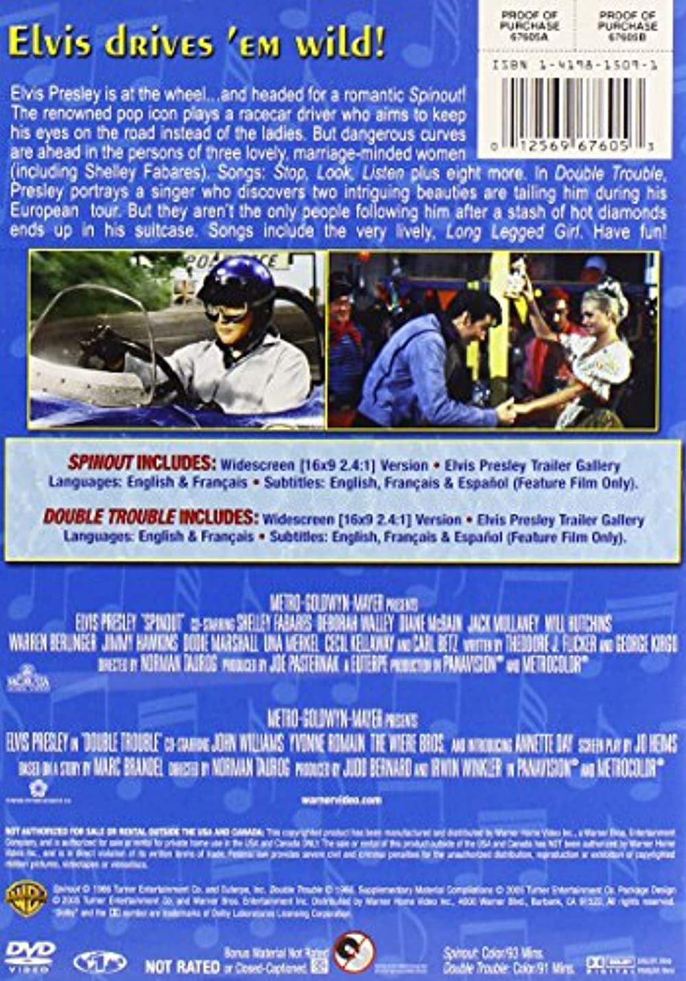 Spinout & Double Trouble (1967) (DVD) - Walmart.com