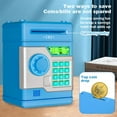 thumbnail image 4 of Kids Safe Bank with Fingerprint Password,ATM Piggy Bank for Boys Girls, Mini ATM Coin Bank Money Saving Box with Password, Kids Safe Money Jar for Adults with Auto Grab Bill Slot, 4 of 10