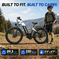 thumbnail image 2 of Seemoon Dual Motor Fat Tire Electric Bike, 52V Long Range E-Bike with 26"x4.0" Tires, Hydraulic Disc Brakes for Adults, 2 of 9