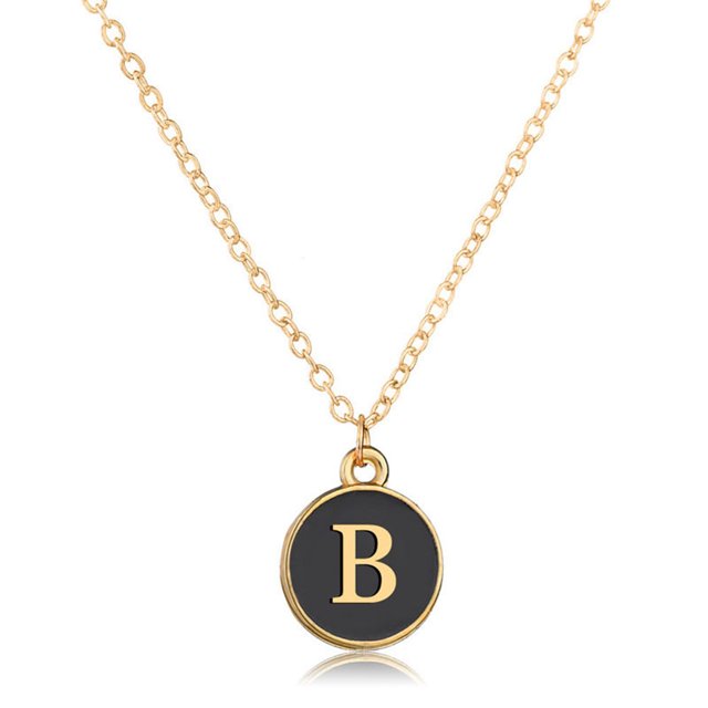 Collier pour Femmes Simple A à Z Pendentif Collier Charme Collier Clavicule