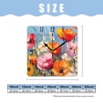 thumbnail image 2 of 10 Inch Wall Clock Battery Operated Silent Clock Decorative for Office, Kitchen, Outdoor, Living Room，Oil Painting Rose Flowers Design, 2 of 4