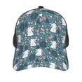 thumbnail image 3 of Lsque Forest Rabbit Printed Trucker Hat - Baseball Cap for Men Women - Breathable Mesh Side, Adjustable Fit - for Casual Wear, 3 of 7