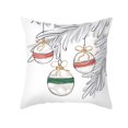 thumbnail image 1 of Funda de almohada para decoración navideña, cubierta de cojín con diseño de árbol de Navidad, alce, muñeco de nieve y algodón, 45x45cm, 2024, 1 of 4