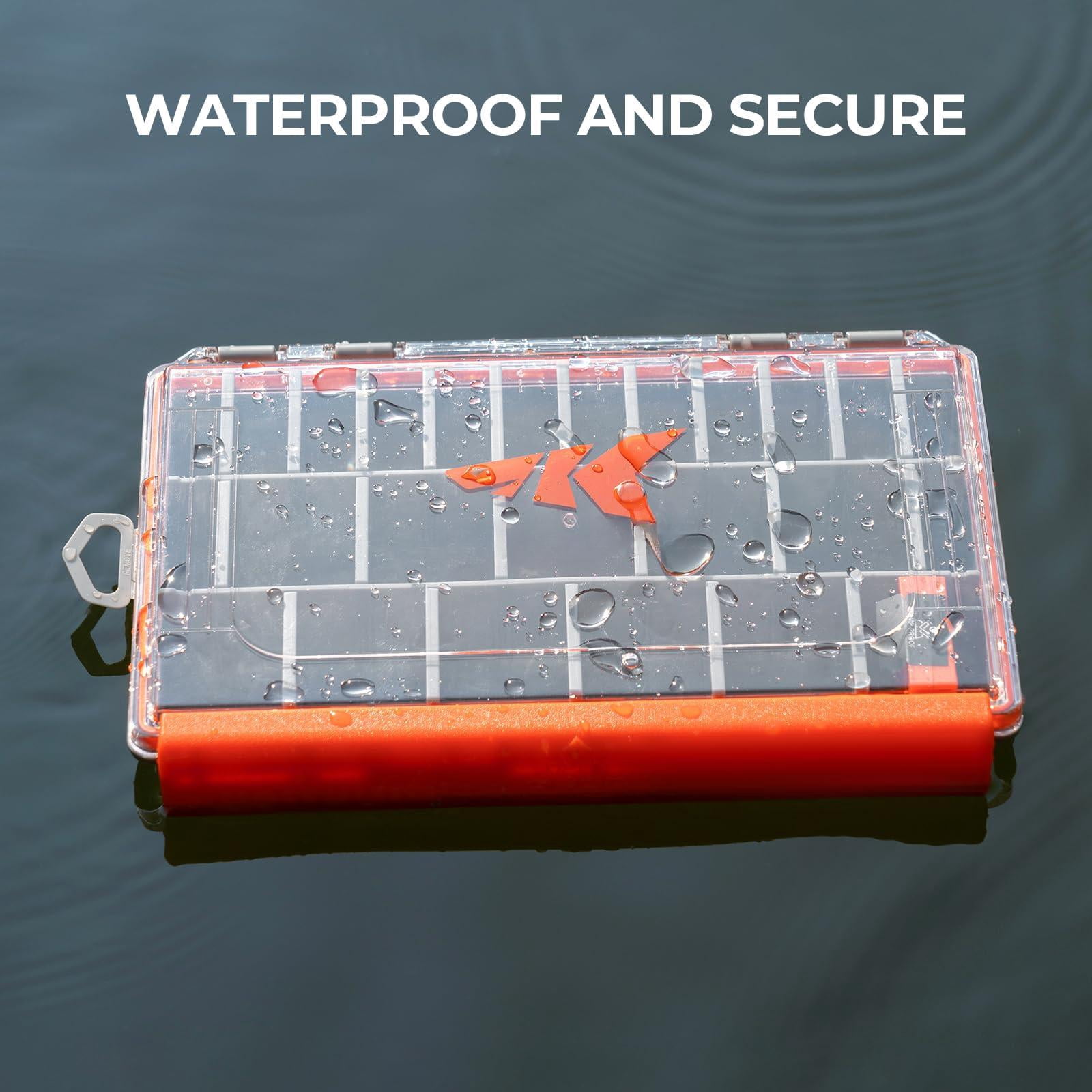 Hyperseal Waterproof Tackle Box  3600 And 3700 Trays Fishing Organizer With Removable Dividers Lure Terminal Storage