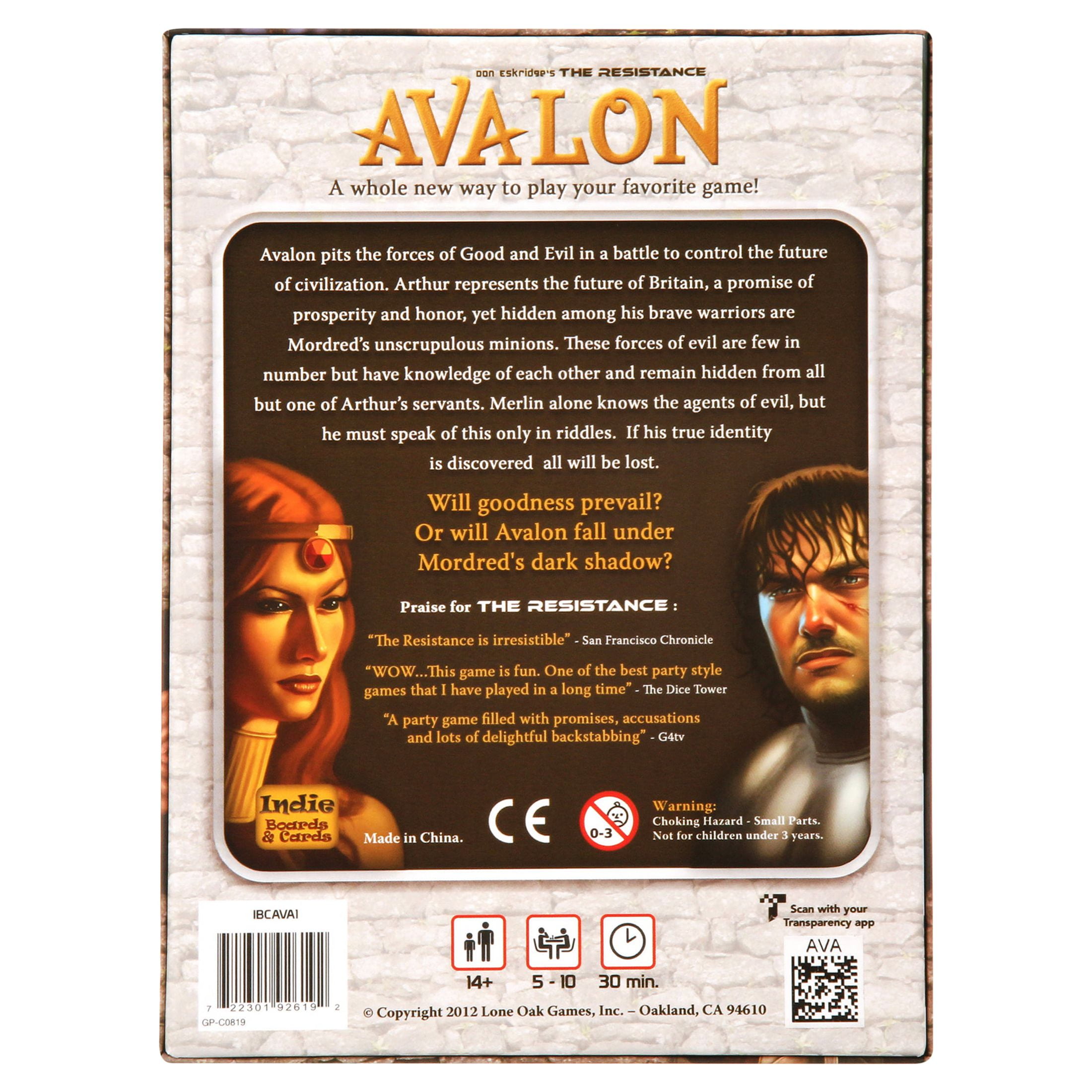 Devir – Jeu de cartes résistance : Avalon (bgresiav) - Espagnol :  : Jeux et Jouets