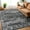 Black, variant on Haperlare Floral Distressed Area Rugs 10'x13' Large Washable Non Shedding Blue Carpet for Living Room Home Office