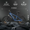 thumbnail image 2 of SUNTIBYE 2Pcs EB26 Electric Bike,Fat Tire Ebike for Adults, 1000W Motor, Peak 1500W Mountain Bike 26"x4", 48V 15Ah UL2849, 2 of 11