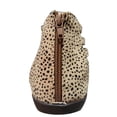 thumbnail image 3 of WIZUTIZ Open Toe Sandals for Women Women's Sandals Trendy Comfort Stretchy Lace-Up Bandage Peep-Toe Sandals Pull-On Summer Shoes Low Heel (1"-2") Medium Leopard Animal Print Sandals Daily Brown, 3 of 4