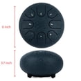 thumbnail image 4 of Tambor de Lengüetas de Acero Ubblove 8 Notas 15 cm Negro, 4 of 8