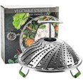 thumbnail image 2 of Collapsible Stainless Steel Steamer, for Vegetarian and Seafood Cooking, 2 of 5