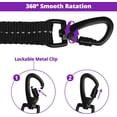 thumbnail image 2 of Long Dog Leash 20 FT: Heavy Duty Rope Leashes for Dogs Training with Swivel Lockable Hook Reflective Threads Bungee and Padded Handle - Dog Lead for Large Small Medium Dogs Outside Walking Hiking, 2 of 7