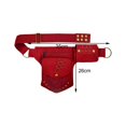 thumbnail image 3 of Riñonera para hombre, bandolera, riñonera ligera, riñonera de viaje, cuerpo cruzado Rojo Cola paquete de cintura, 3 of 8