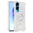 thumbnail image 2 of Funda para Honor 90 Lite 5G con Brillo Líquido Flotante, Purpurina, Parachoques y Anillo Giratorio Soporte, 2 of 5