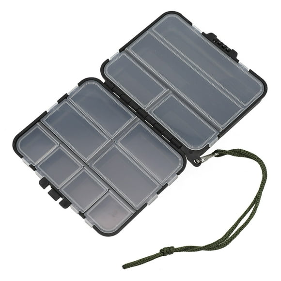 Boîtes de Rangement pour Appâts de Pêche à la Carpe, Organisateur d'Hameçons Double Face Portable 12*9.5*3.5cm