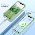 thumbnail image 2 of Dteck iPhone 11 Full Body Case with Built-in Screen Protector Gradient Shockproof Protective Girls Women Heavy Duty Phone Case for iPhone 11 6.1 inches 2019,Green, 2 of 7