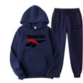 thumbnail image 3 of Conjunto de ropa deportiva para hombre y mujer, sudadera con capucha y pantalones con cordón, ropa deportiva de otoño, 2 piezas, 3 of 5