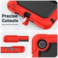 thumbnail image 7 of FJLBDE Case for Lenovo Tab One 8.7 inch/K9 TB305FU 2025, Rugged Shockproof Tablet Cases Cover with Kickstand Shoulder Strap, Red, 7 of 7