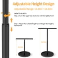 thumbnail image 4 of Soporte para toalla de mano STWWO ajustable de 42 cm negro mate, 4 of 8