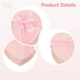 thumbnail image 4 of 3 Pcs of Pink Heart-Shaped Gift Boxes with Lids, Valentine’s Day Gift Packaging with Bow, Elegant Heart Gift Box for Flowers, Strawberries, Sweets, and More, 4 of 4