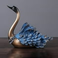 thumbnail image 3 of Rongfmy Creative Rack Single Bottle Resin Swan Statue Stand Bar Tabletop Display Storage Up Head, 3 of 7