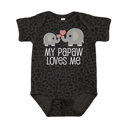 

Inktastic Papaw Grandpa Loves Me Gift Baby Boy or Baby Girl Bodysuit