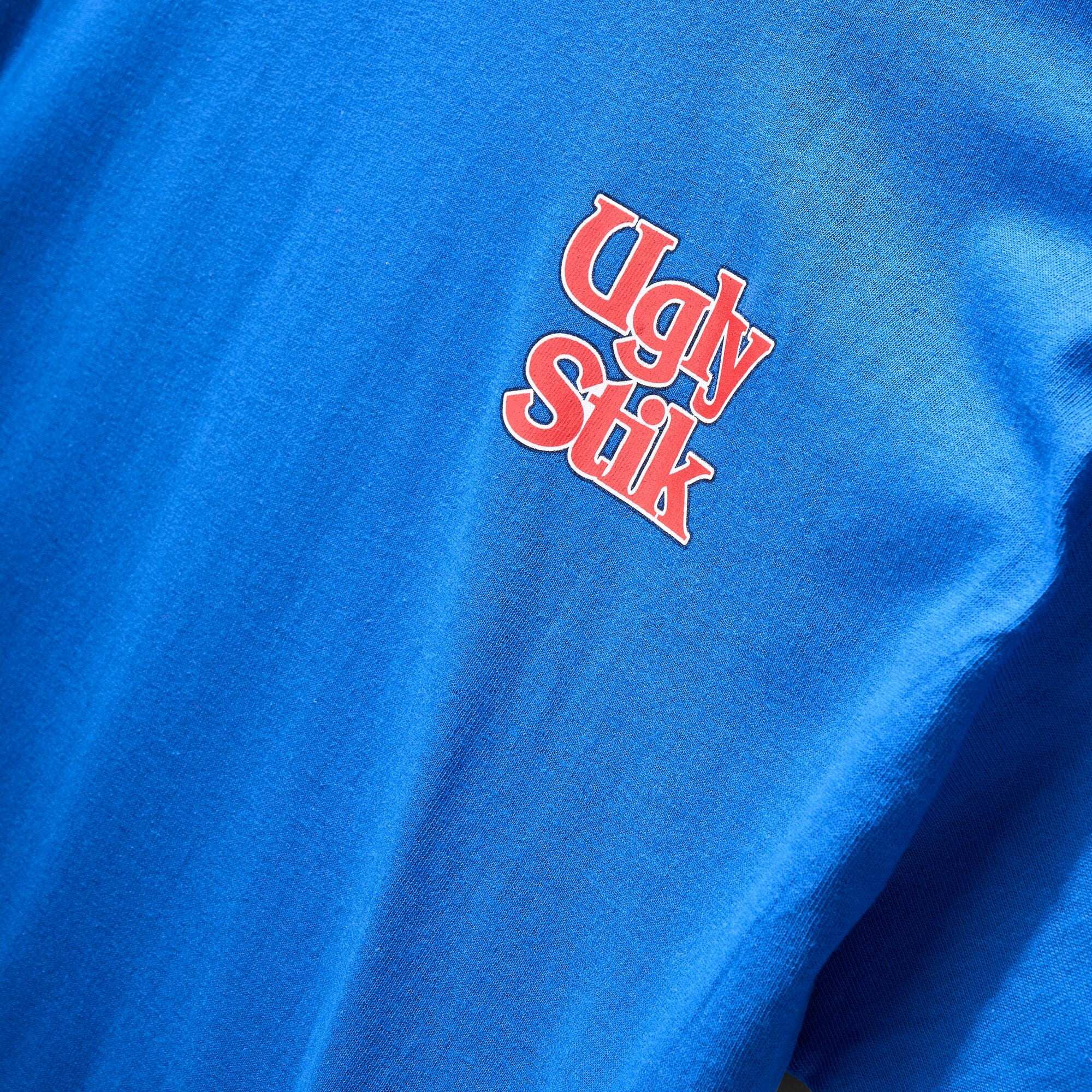 Ugly Stik Redfish Flag Americana T-Shirt, Size XXL (Royal Blue)