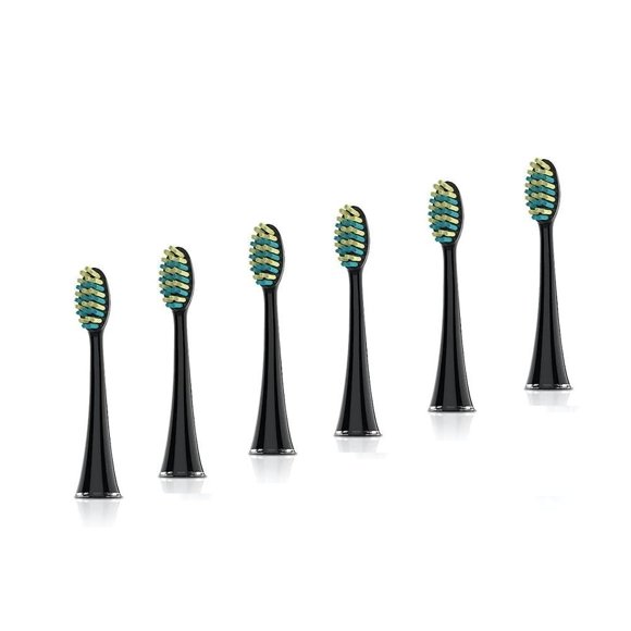 Voom Sonic Pro 7 Series Replacement Brush Heads Black/WHITE