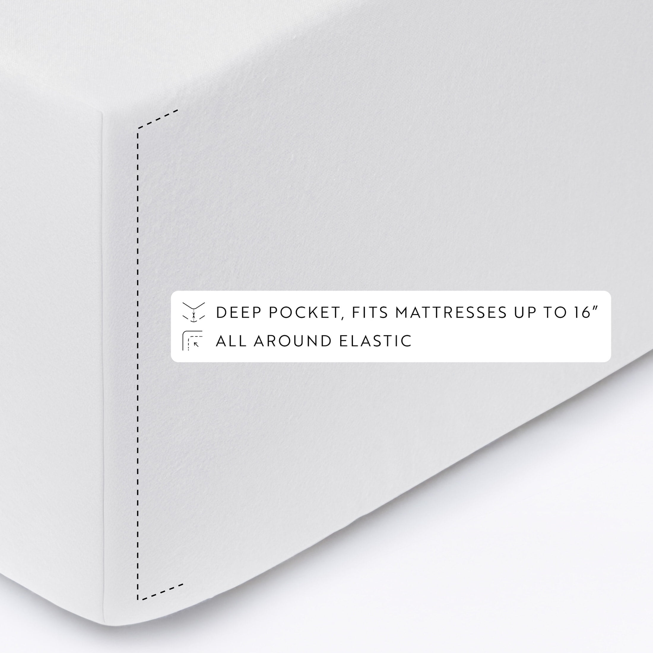 White 4 Piece 100% Cotton Flannel Deep Pocket Sheet Set, Full, by Noble Linens