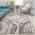 thumbnail image 3 of Mason Brooks Cressida CA10A River Reflection Abstract Contemporary Gray Area Rug, 2'6" x 4', 3 of 7