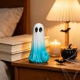 thumbnail image 6 of Miwamany Gradient Color Resin Ghost Figurine, Cute Spooky Halloween Tabletop Statue, Waterproof Durable Mini Ornament for Mantel Shelf Desk Party Fall Festival Home Layout, 6 of 6