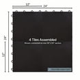 thumbnail image 5 of FlooringInc Practice Dance Tile Kits With Edging, 25 Tiles, 5' x 5' Area, Black, 5 of 9