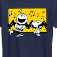 thumbnail image 3 of Peanuts - Charlie And Snoopy Dance Time - Women's Short Sleeve Graphic T-Shirt, 3 of 6