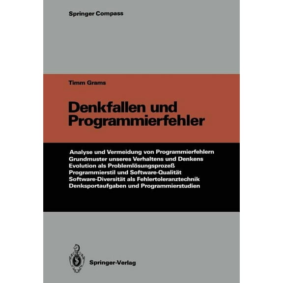 Springer Compass Denkfallen Und Programmierfehler, (Paperback)