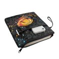 thumbnail image 2 of HELLHERO Polyester Book Protector for Readers Book Club Gifts for Paperbacks Pocket, 11.4 Inch X 8.66 Inch, Basketball Splatter Art, 2 of 8