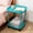 Blue, variant on Rolling Mobile Side Table with Wheels, Storage Carts for Bedroom Living Room, Couch Bedside Narrow Space Storage Shelf, Locking Casters