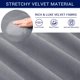 thumbnail image 4 of Subrtex Funda Sofá 2 Piezas Terciopelo Elástico con Funda de Cojín Separada (Gris claro, Sillón), 4 of 6