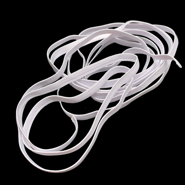 Elastic sewing threads 0,5mm, white