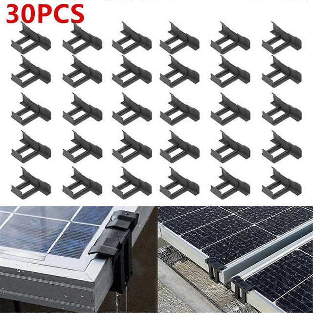 Marcos Para paneles solares Shaofei 30 piezas con clip de drenaje de agua grosor 40 mm color negro