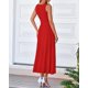thumbnail image 3 of Vestido sin mangas midi bodycon BTFBM de punto acanalado de verano sin mangas, 3 of 8