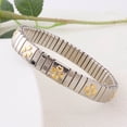 thumbnail image 4 of Aellinatey Waterproof Stainless Steel Elastic Stretch Bracelet Bangle For Women Jewelry, 4 of 21